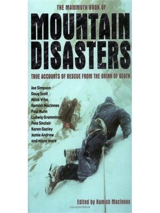 Title details for The Mammoth Book of Mountain Disasters by Hamish MacInnes - Available